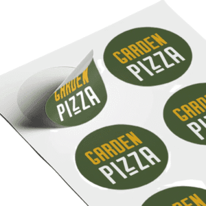 adesivo redondo personalizado logo gráfica rápida gráfica online nuestra personalizados